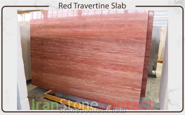 Red Travertine Slabs
