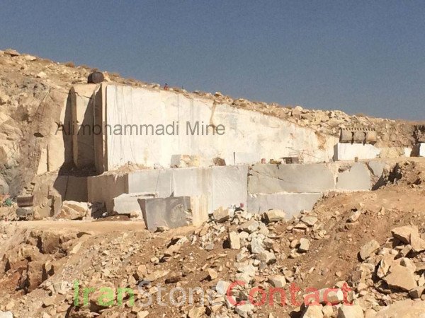 white crystaline marble Quarry
